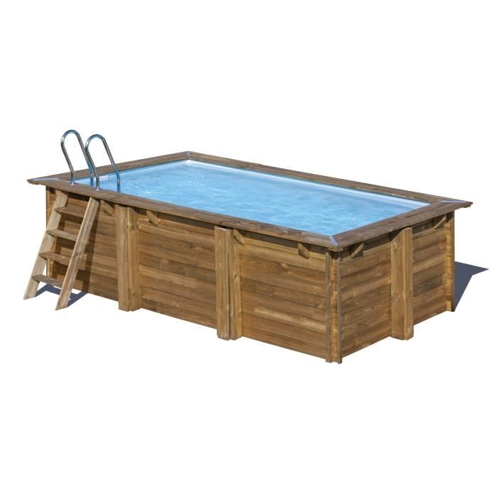 SUNBAY Piscine en bois pin sylvestre Marbella - 4 x 2,5 m x 1,19 m
