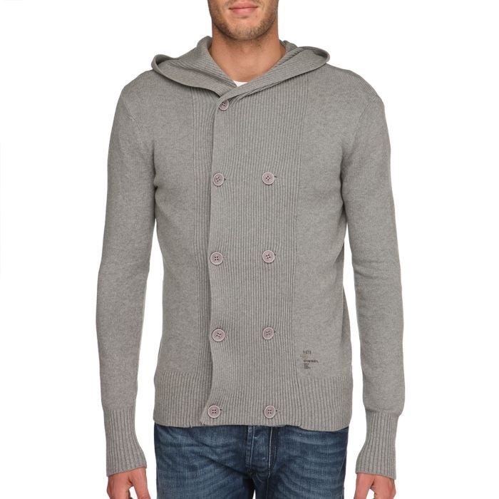 DIESEL Gilet Dinero Homme Gris   Achat / Vente GILET   CARDIGAN