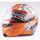 Casque moto jet orange
