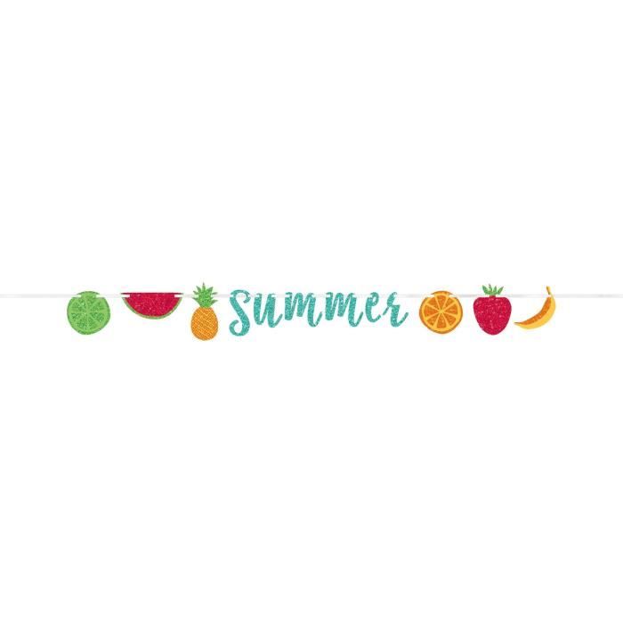 AMSCAN Guirlande Hello Summer Lettres pailletées