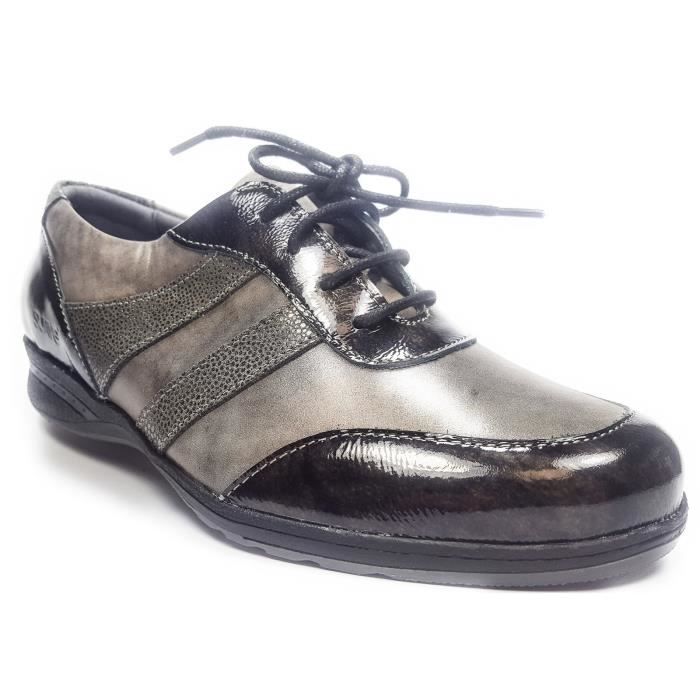 CHAUSSURES BASKETS 7517 LACETS FEMME CUIR MODE SUAVE UA1qHwH