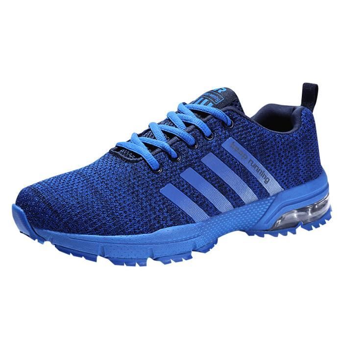 Chaussures Femme Air Homme Sport De Mixte Bleu Baskets zTI8qI