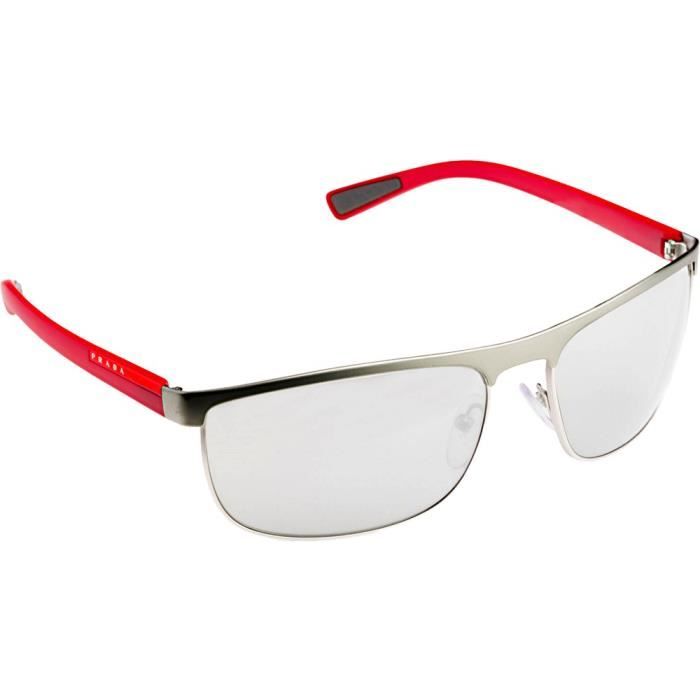 De Sps54q Lunettes Prada Miroité Soleil Gunmetalrouge Gris Argent rCxBoedW