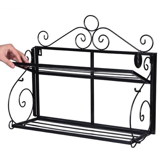 Pliante étagère Murale Cuisine En Fer Forgé De Style Maison De