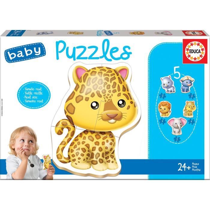 EDUCA Baby Puzzles Grands Animaux