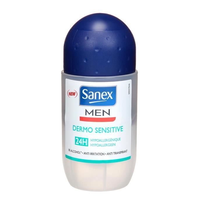 SANEX Deodorant bille Homme peau sensible 50 ml