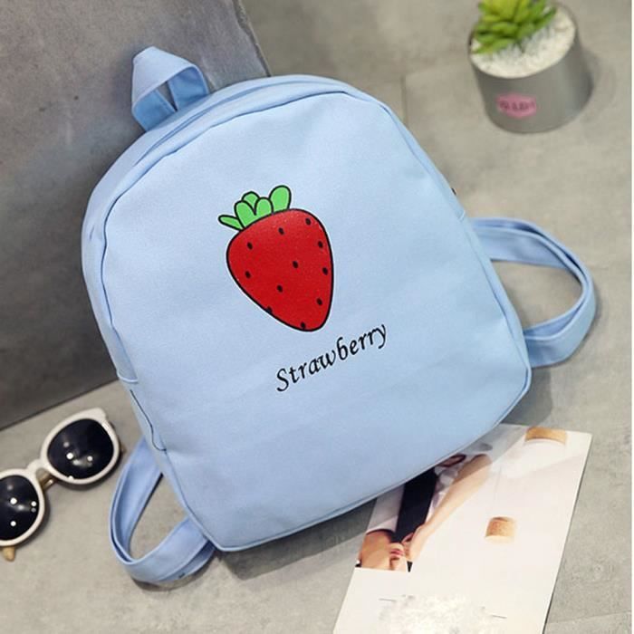 Sacs Fruit Dos Mode Fraise Cartable Bandoulière Sac À Amants Fille 35LAR4j
