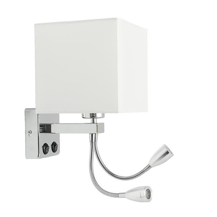 Neufu E27 Moderne Applique Lampe De Chevet Chambre Ledsans Ampoule