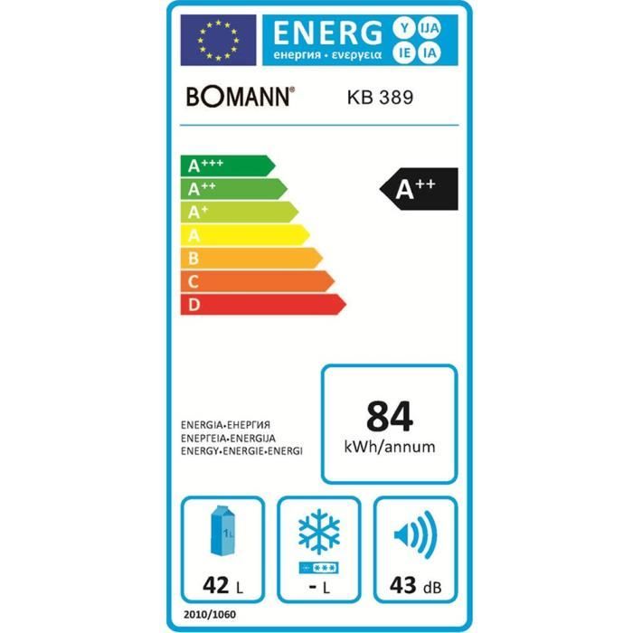 Réfrigérateur mini A++ 36 litres freezer1