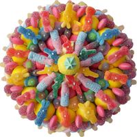 CONFISERIE DE SUCRE Maxi gâteau de bonbons citrique 320mm CONFISERIE DE SUCRE Maxi gâteau de bonbons citrique 320mm