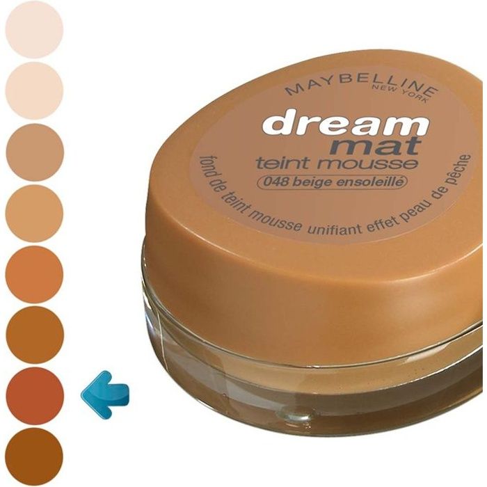 GEMEY MAYBELLINE Dream Mat Fond De Teint - 048 Beige Ensoleille