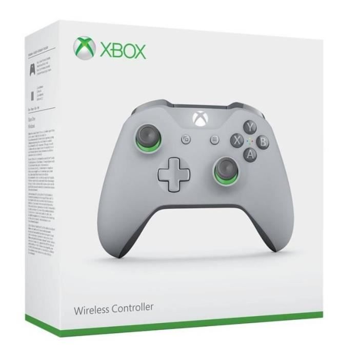 Manette Xbox Sans Fil Grise et Verte