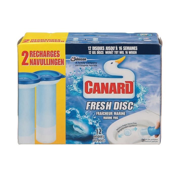 Gel WC recharges disques marine Canard - les 2 recharges de 36 ml