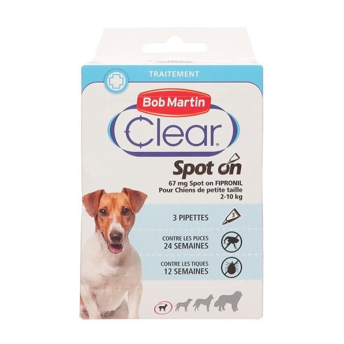 3 Pipettes Fipronil pour chien Supérieur à 10 kg