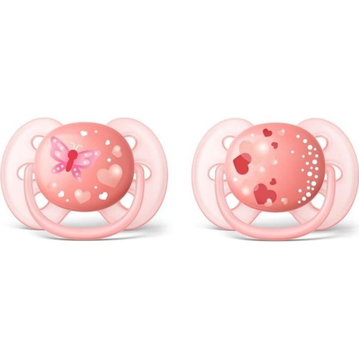 PHILIPS AVENT Sucette Ultra Douce 6-18mois Fille