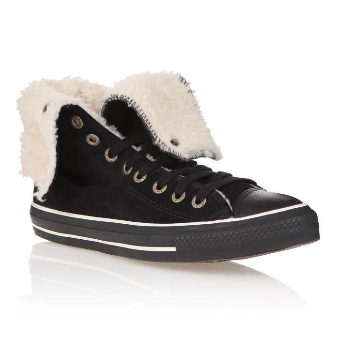 Converse Baskets en Toile Knit Mixte Noir - Chaussures Basket montante Converse Baskets en Toile Knit Mixte Noir - Chaussures Basket montante
