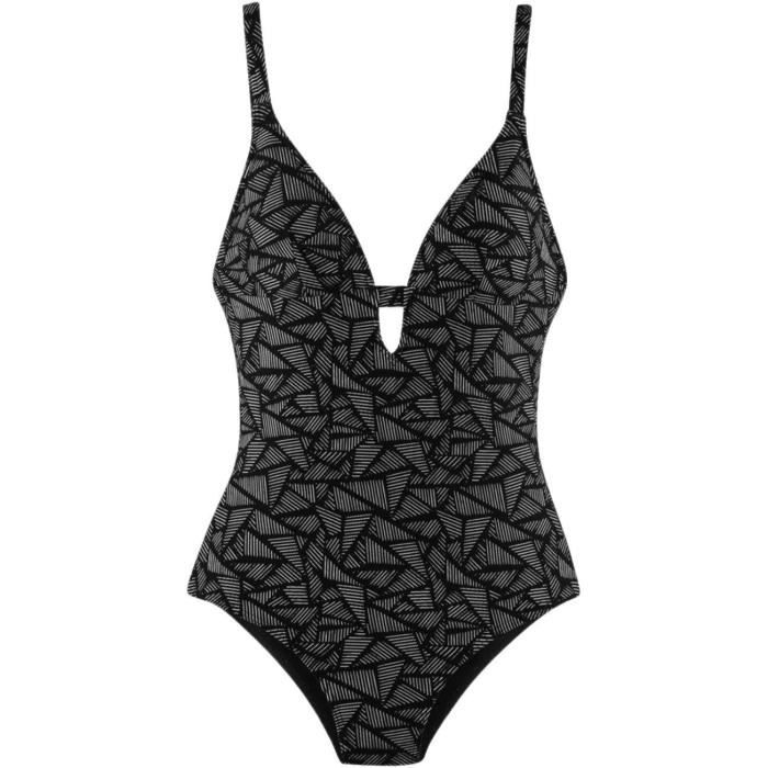 PROTEST Maillot de bain Spell 1 pièce - Femme - Noir et blanc