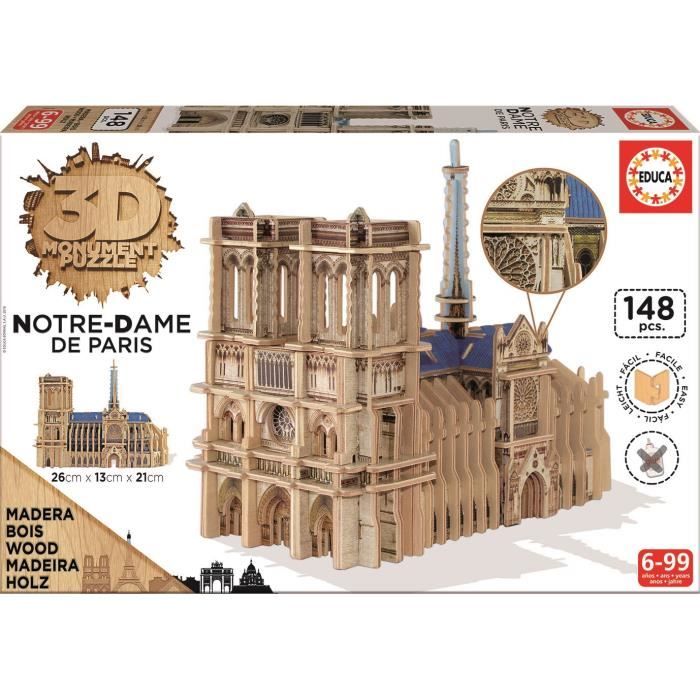 EDUCA Puzzle 3D Monument Puzzle Notre Dame De Paris
