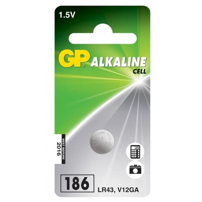 GPBM 1 pile LR43 Alcaline