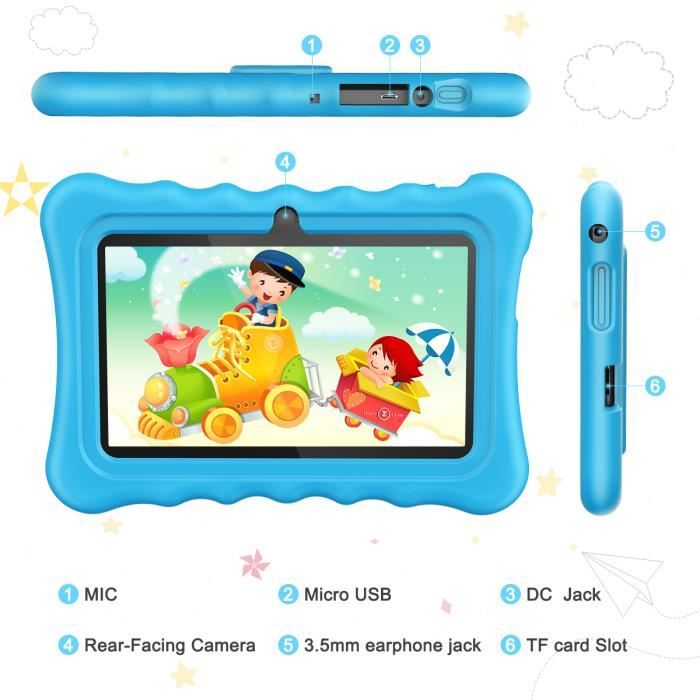 Tablette PC Enfant Excelvan X77 Android 8.1 7"2