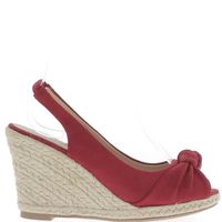 SANDALE - NU-PIEDS Espadrilles sandales femme compensées rouges à tal SANDALE - NU-PIEDS Espadrilles sandales femme compensées rouges à tal