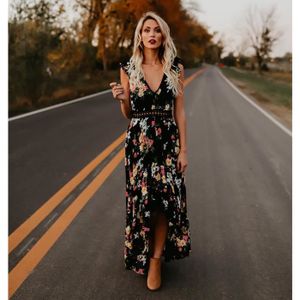 ROBE WoWa® Femme Robe Bohême Maxi Longue Floral Imprimé