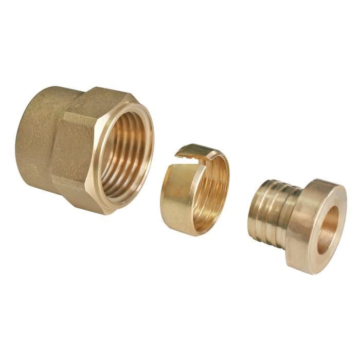 SOMATHERM Raccord à Compression PER - droit Femelle à ecrou tournant Ø PER - 20 Ø Taraudage 3/4\