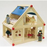 MAISON POUPÉE Maison de poupées en bois 13 pièces MAISON POUPÉE Maison de poupées en bois 13 pièces