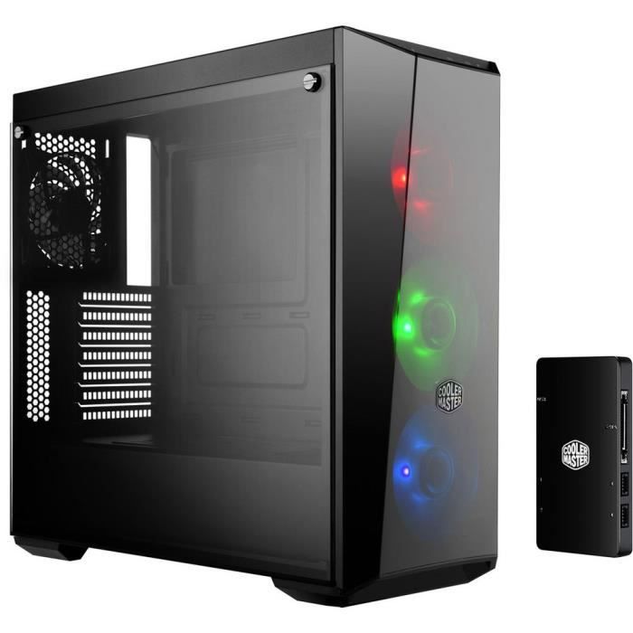 COOLER MASTER Boîtier PC MasterBox Lite 5 RGB + RGB Contrôleur