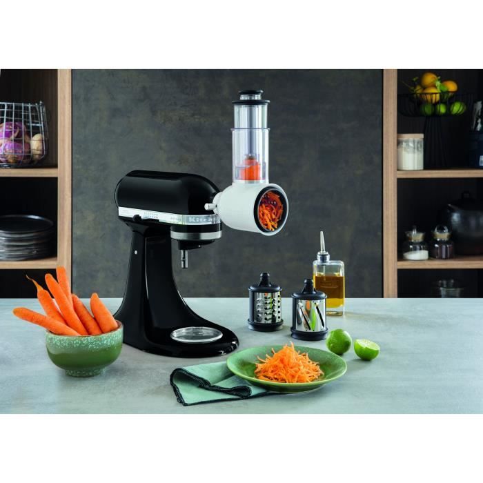 Pack KITCHENAID Robot pâtissier multifonction à tête inclinable de 4,8 L ARTISAN KitchenAid et Tranchoir/râpe à cylindres