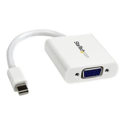 STARTECH Adaptateur vidéo Mini DisplayPort vers VGA - Convertisseur Mini DP vers HD15 - M/F - 1920x1200 - Blanc