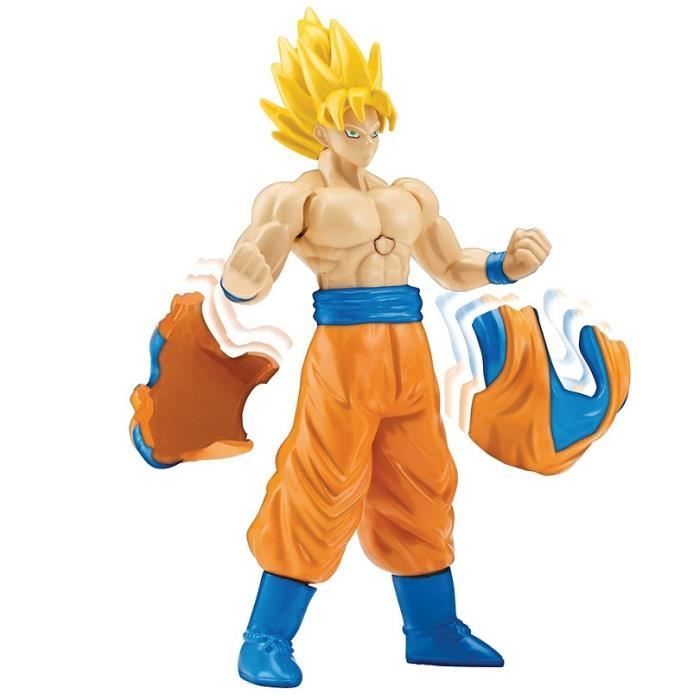 Figurine Goku Super Saiyan Powmag - 18 Cm, PVC, Collection DBZ, Cadeau Anime (Lot De 2)
