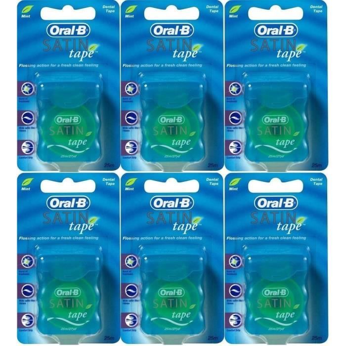 Fil Dentaire Oral-B Super Floss - Pour Appareils Dentaires Et Bridges - Goût Menthe - 50 Fils (lot De 6)