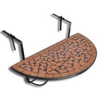 TABLE DE JARDIN Table suspendue pour balcon en terre cuite TABLE DE JARDIN Table suspendue pour balcon en terre cuite