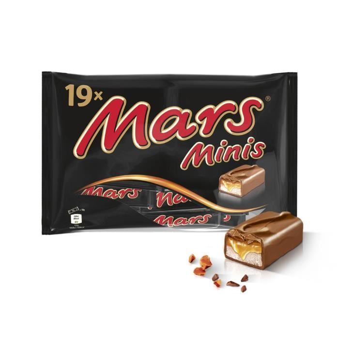 MARS Mini barres de chocolat au lait fourré de confiserie et caramel - 366 g