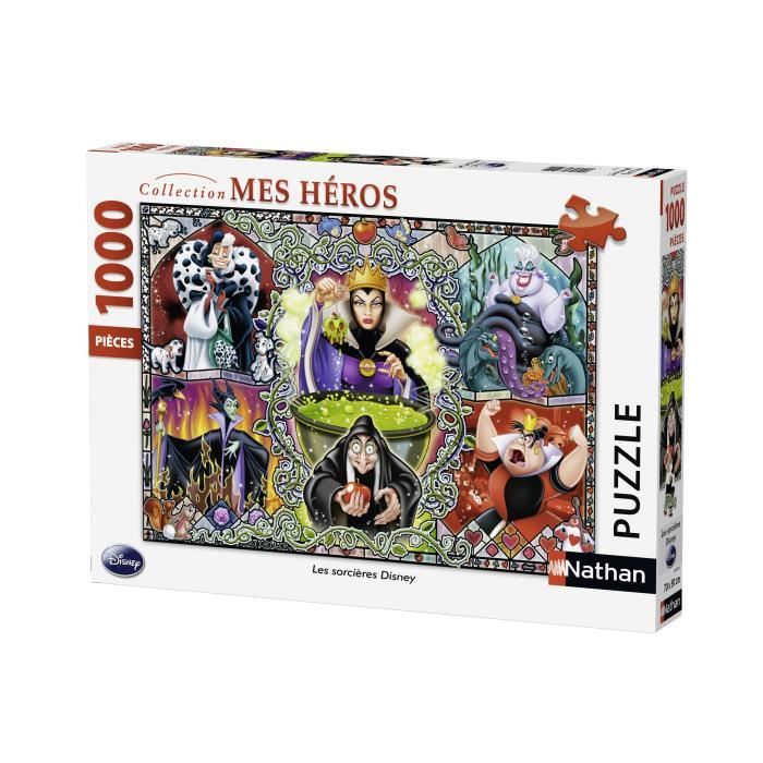 NATHAN - DISNEY CLASSIQUES - Puzzle les Méchantes - 1000 pcs