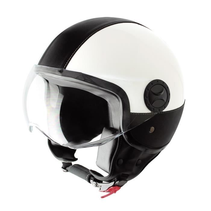 TYTAN ROAD Casque jet leather noir