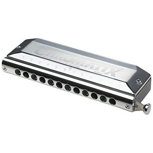 Harmonica Suzuki Chromatix SCX48C 12 Trous DO Argenté - Son Chaleureux Et Confortable