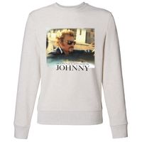 SWEATSHIRT Sweat Photo Johnny Hallyday - Homme - Blanc SWEATSHIRT Sweat Photo Johnny Hallyday - Homme - Blanc
