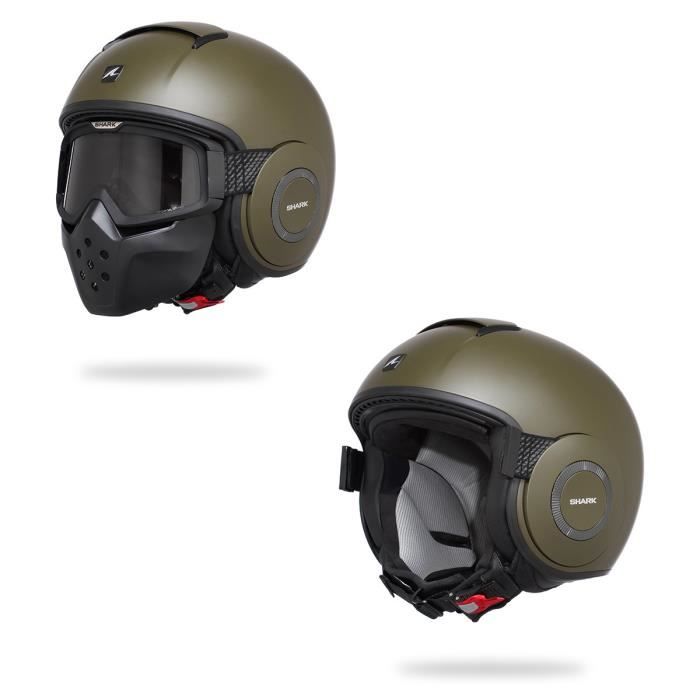 SHARK Casque moto Jet SHARK Drak Kaki mat