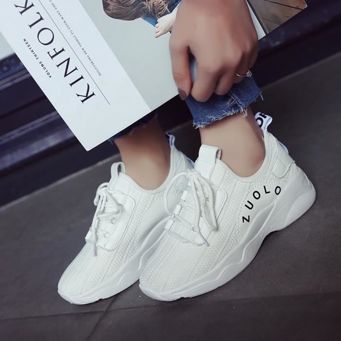 De Mode Chaussures Sport noir Sneakers Femme Basket Blanc 8wOPkX0n