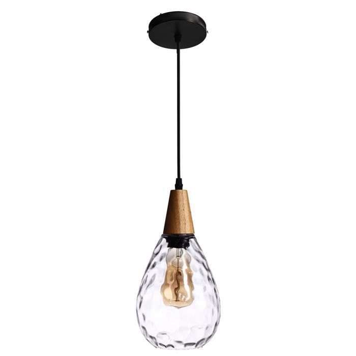 Led Simple Lampe Moderne Lustre Bar Entrepôt Luminaire Neufu Suspension Transparent Appliquer Restaurant Café Au Gouttelettes D'eau c3ASRLqj54