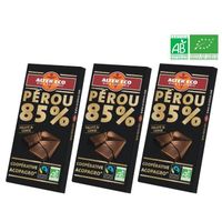 CONFISERIE DE CHOCOLAT ALTER ECO Chocolat Noir Pérou 85% Bio 100g X3 CONFISERIE DE CHOCOLAT ALTER ECO Chocolat Noir Pérou 85% Bio 100g X3
