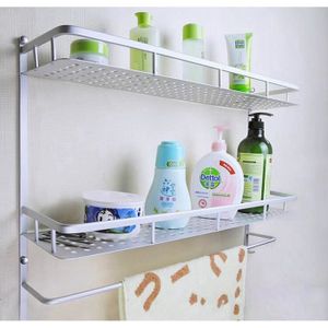 étagère De Salle De Bain Avec Porte Serviette Scandinave Tenture