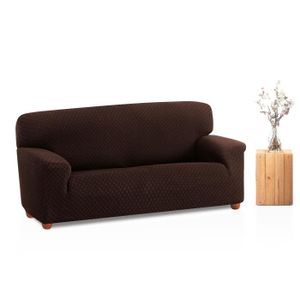 HOUSSE DE CANAPE Housse Élastique Canapé Olivia - Couleur Marron - 