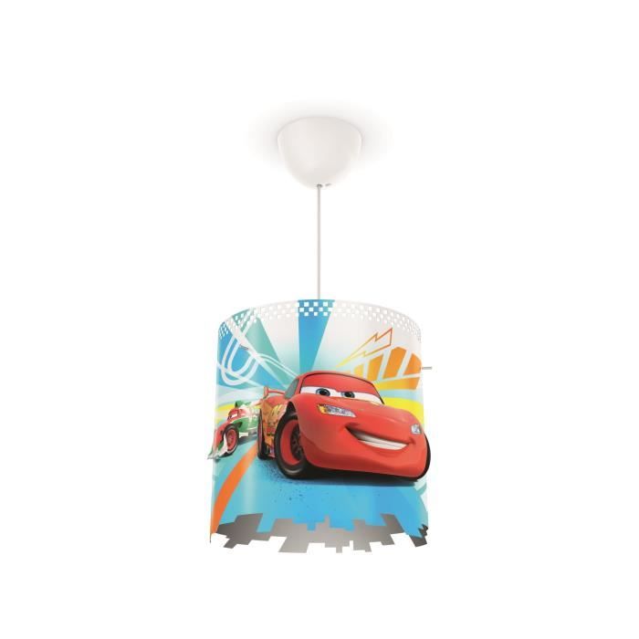 Disney Philips Lustre - suspension enfant Cars rouge 23W