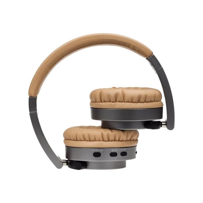 Denver Btn 206 Casque Avec Micro Pleine Taille Bluetooth Sans Fil