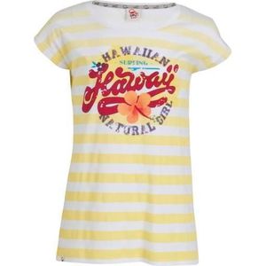 UP2GLIDE T-shirt Camie fille - Jaune / Blanc