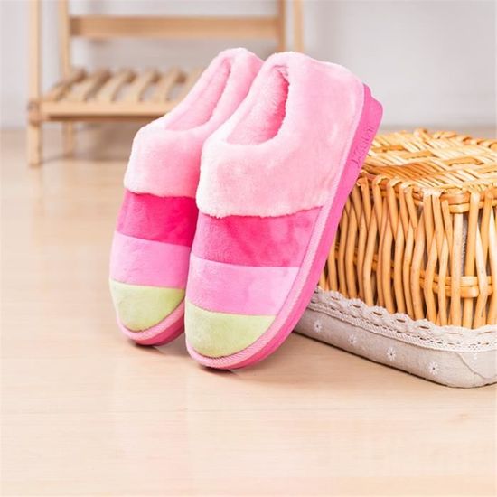 Femme Cachemire Rainbow Hiver Chausson Chaussure 36 Garde Classique Coton Mode 41 Chaud Chaussons Au Couleur Nouvelle Beau Plus De TlFKJc31