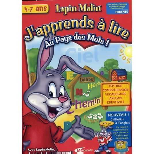 LAPIN MALIN JAPPRENDS A LIRE   Achat / Vente PC LAPIN MALIN J